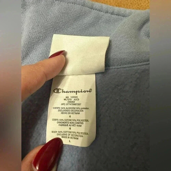 Champion Women's Oversized Reverse Weave 1/4 Zip Size Large - Picture 5 of 8